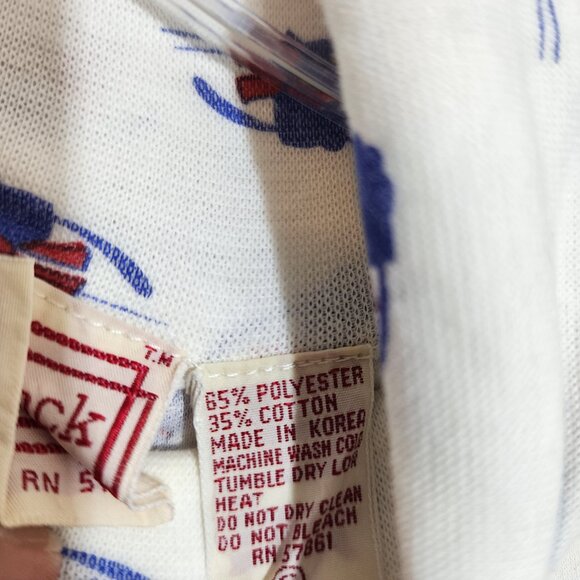 Vintage Cutty Rock Purple cat with red scarf print turtleneck woman's size small - Picture 7 of 11